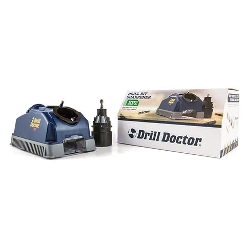 Box next to a DRILL DOCTOR XP, 240v, Drill Bit Sharpener product code XDDXP