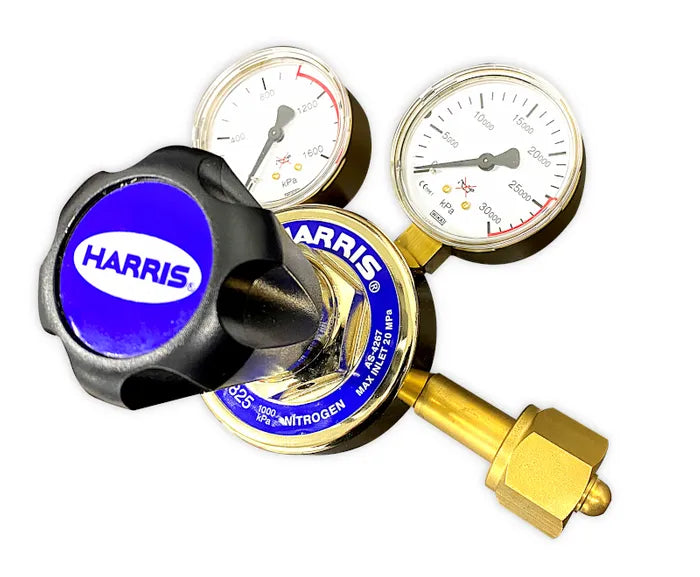 Harris 825 Nitrogen Cylinder Regulator 0-1000kPa Side Inlet (SS Diaphragm)