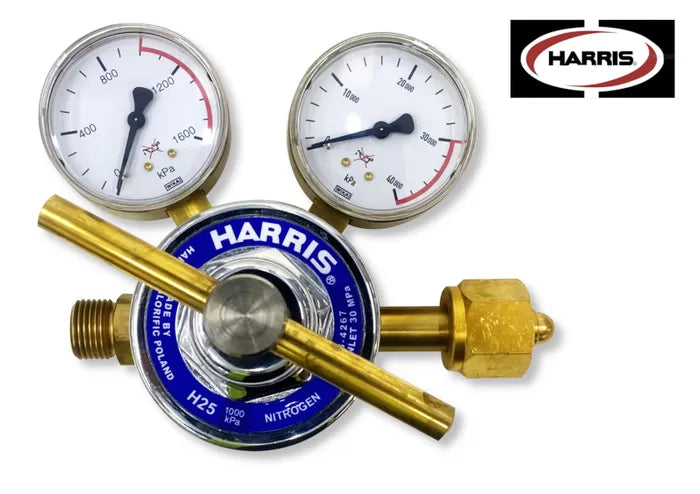 Harris H25 Nitrogen Reg 0–1000 kPa Side Inlet High Flow (5/8" RH Outlet)