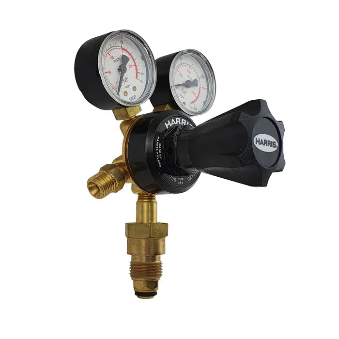 Harris 730 Oxygen Cylinder Regulator 0-1000kPa Vertical Inlet (T10)