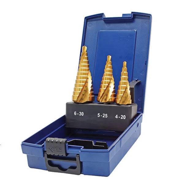 HOLEMAKER SPIRAL FLUTE STEP DRILL SET XSDSET-1