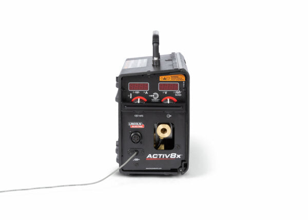 Welder with 'Activ8x' branding on a white background