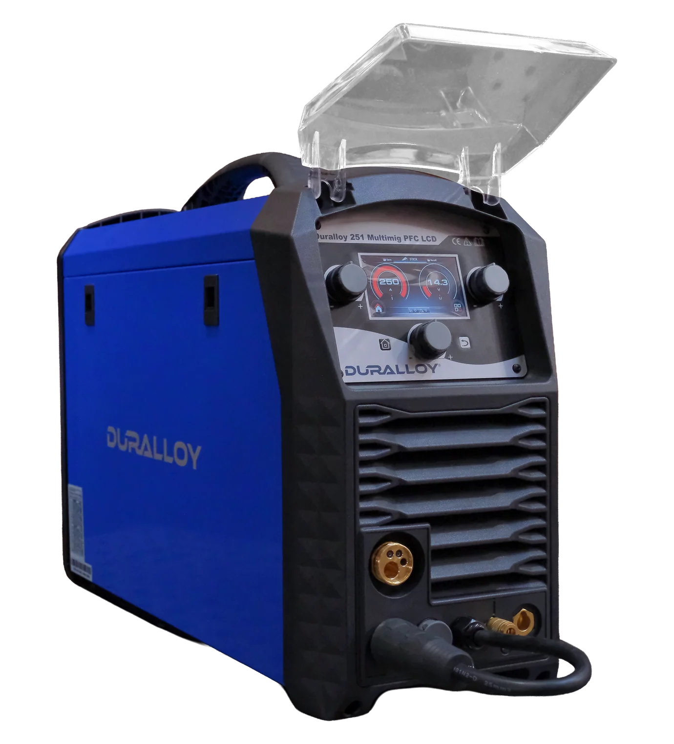 Duralloy 251 MultiMIG LCD Multiprocess Welder – 250A MIG TIG MMA, 240V