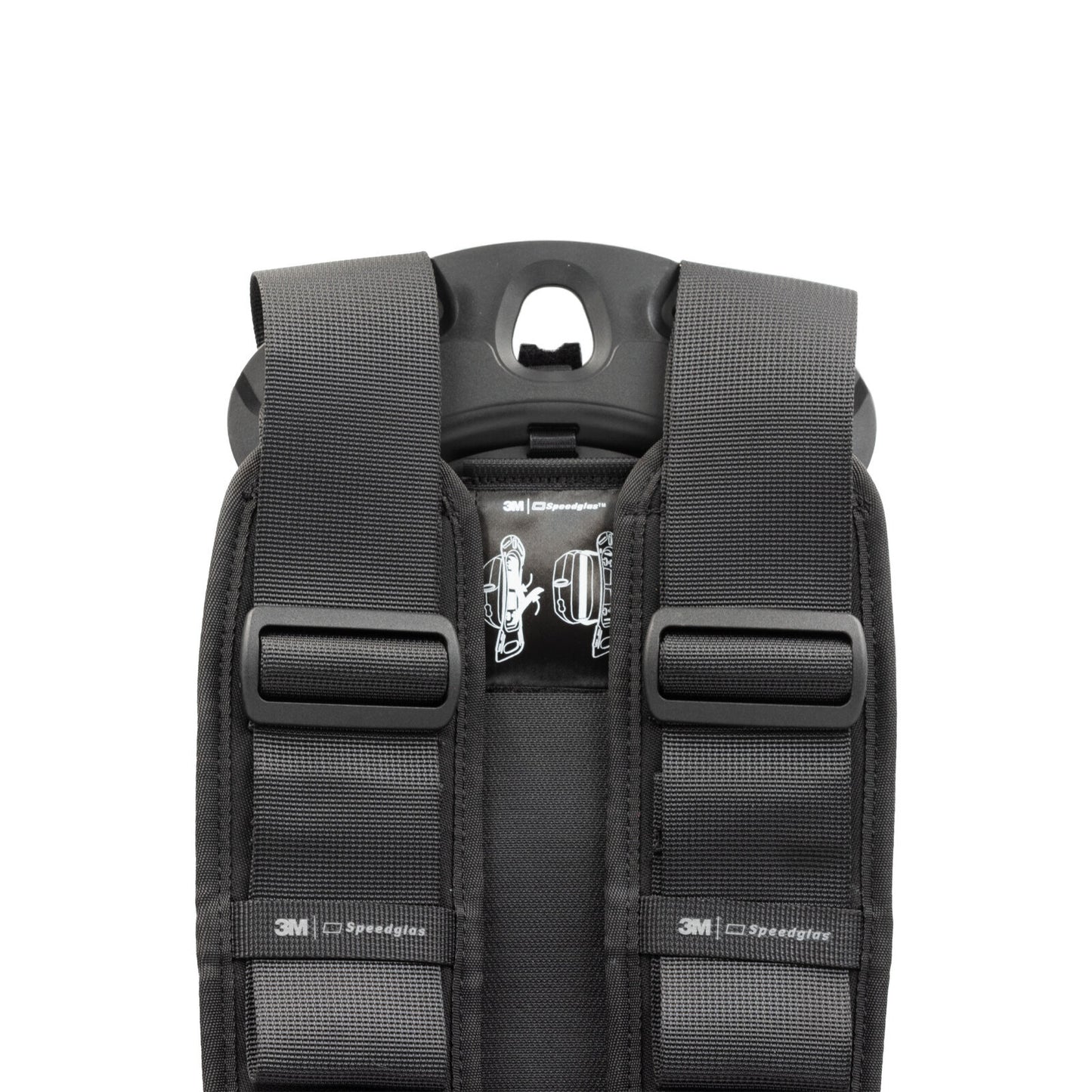 3M Speedglas Adflo Heavy-Duty PAPR Backpack 954015HD – Close-Up of Strap Adjustment Buckles