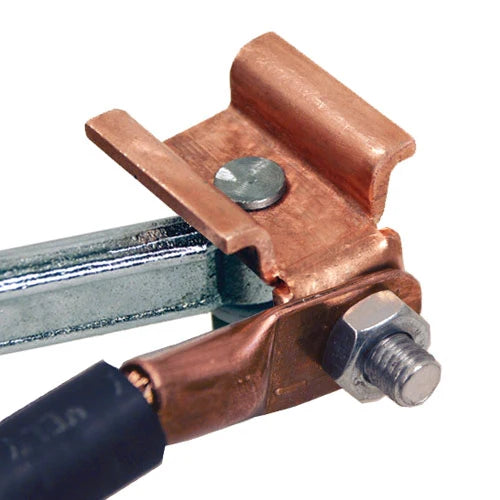 Strong Hand Tools GB428 Welding Ground Clamp – Rotating Insulated Copper U-Channel Detail