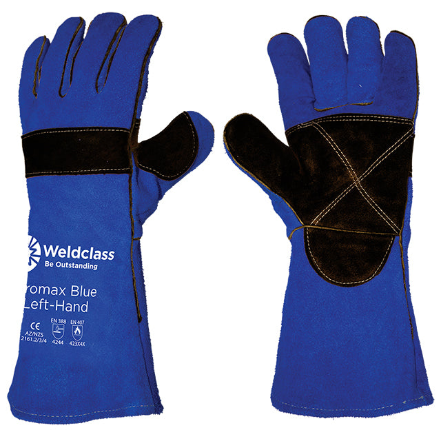 Weldclass 400MM Left Hand Welding Gloves Blue/Black