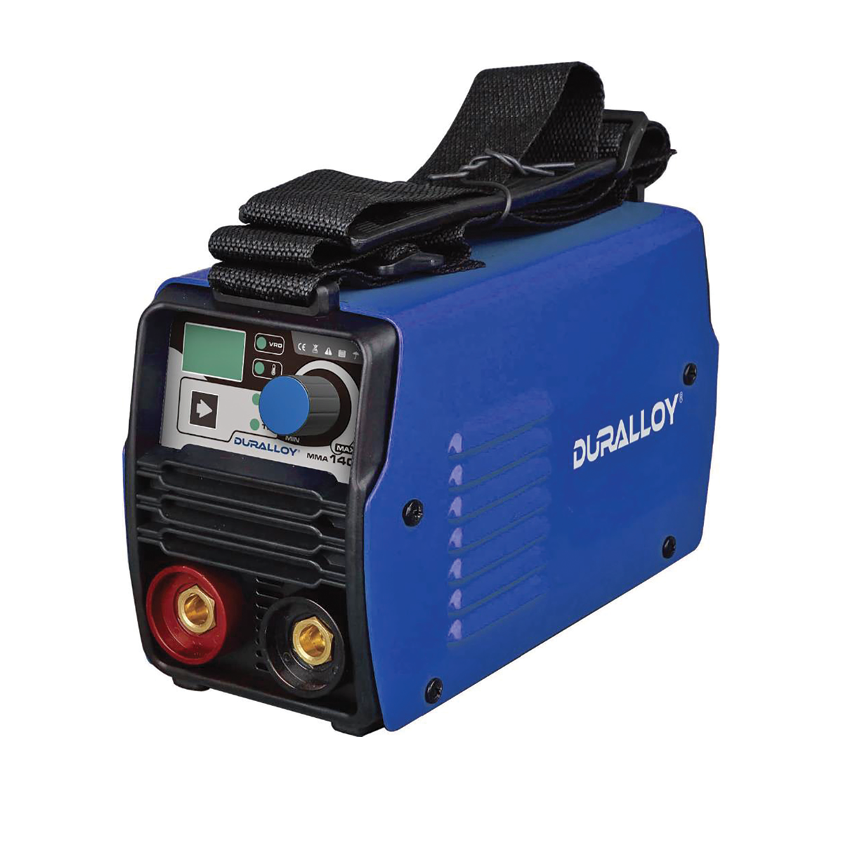 Duralloy 140MMA Mini stick welder DA140M – hero view showing compact design and controls