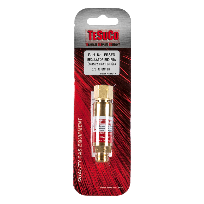 Tesuco Regulator End Flashback Arrestor Product Code FRSFD in packet
