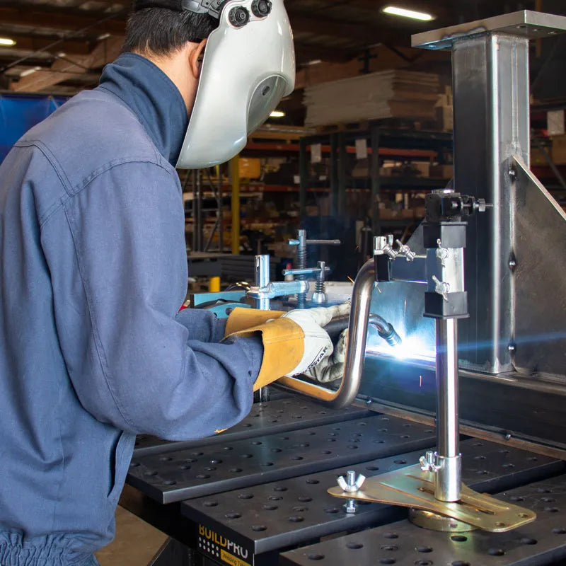 Strong Hand Adjustable Wrist Rest Welding Support (ARW16) view of use