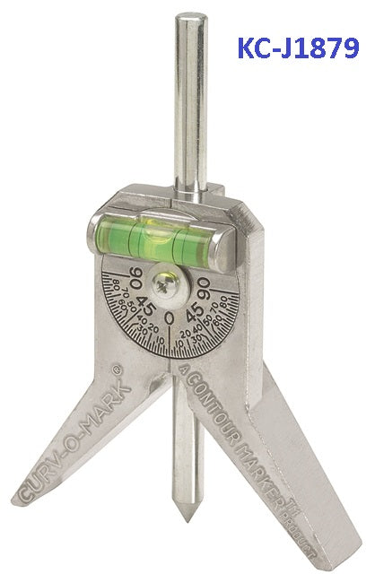 Weldclass Standard No.6 Contour Curv-O-Mark Centering Head, a tool with a 100mm Y-type head, adjustable dial bubble protractor, and a hardened steel pin, primarily used for marking center lines on pipes.