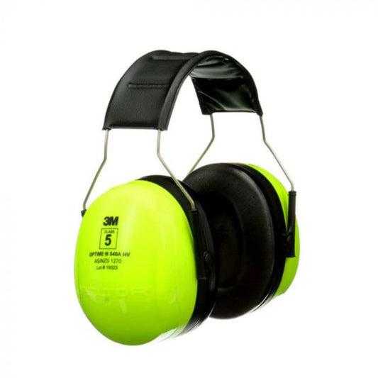 High Visibility Headband Earmuffs , low profile headband design Spacious cup with Soft wide replaceable cushions 
