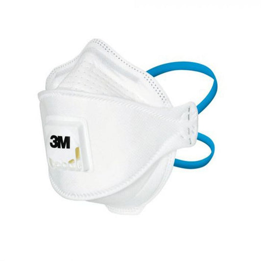 3M 9322A+ Disposable Respirator Flat Fold Valved P2, Part Number: M9322A+