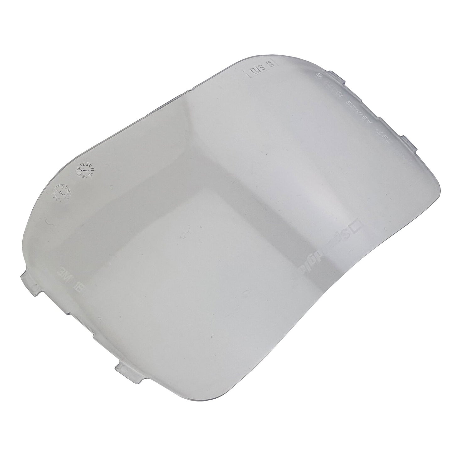 M Speedglas 100 Hard Coated Outside Cover Lens 777000 – Angle view showing hard coat finish