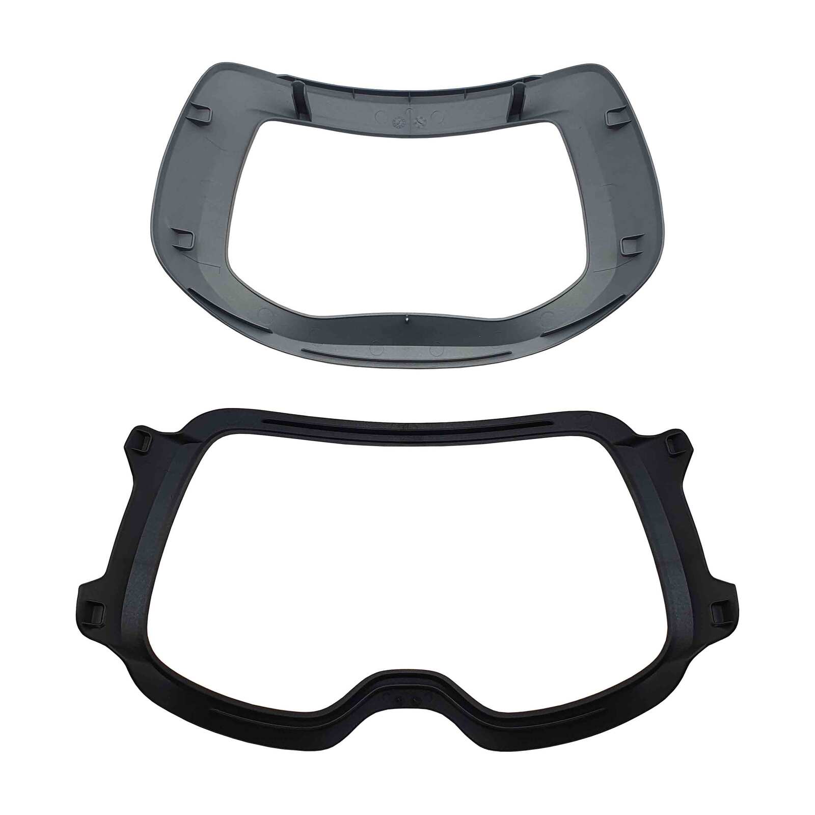 3M Speedglas 9100 FX Front Cover Kit – Silver Cover & Black Clip Separated