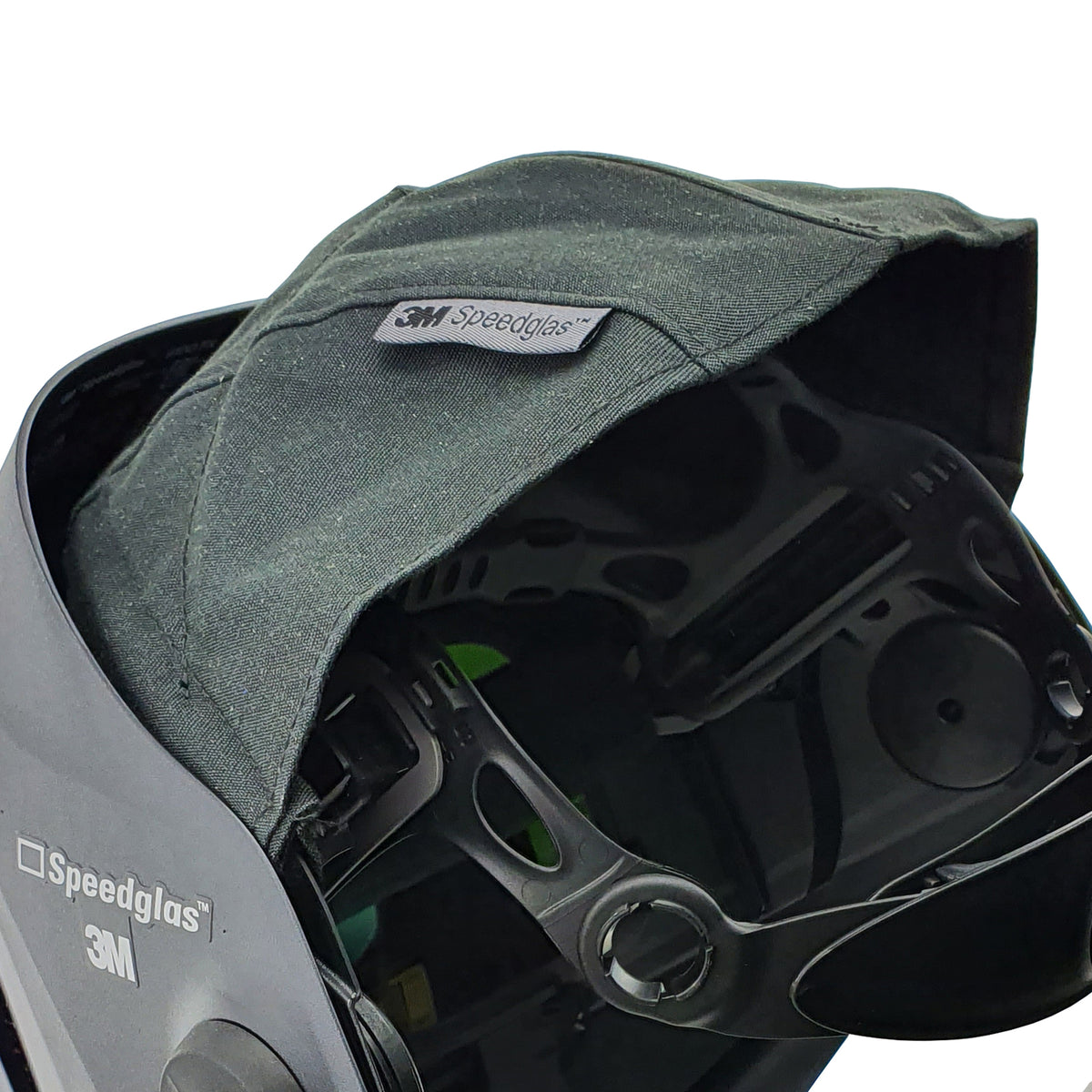 3M Speedglas 9100 FX Head Cover – In Use Front View on Helmet