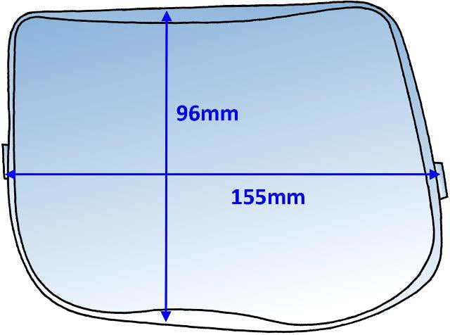 3M Speedglas 527070 High Heat Outside Cover Lens – 155x96mm Dimensions
