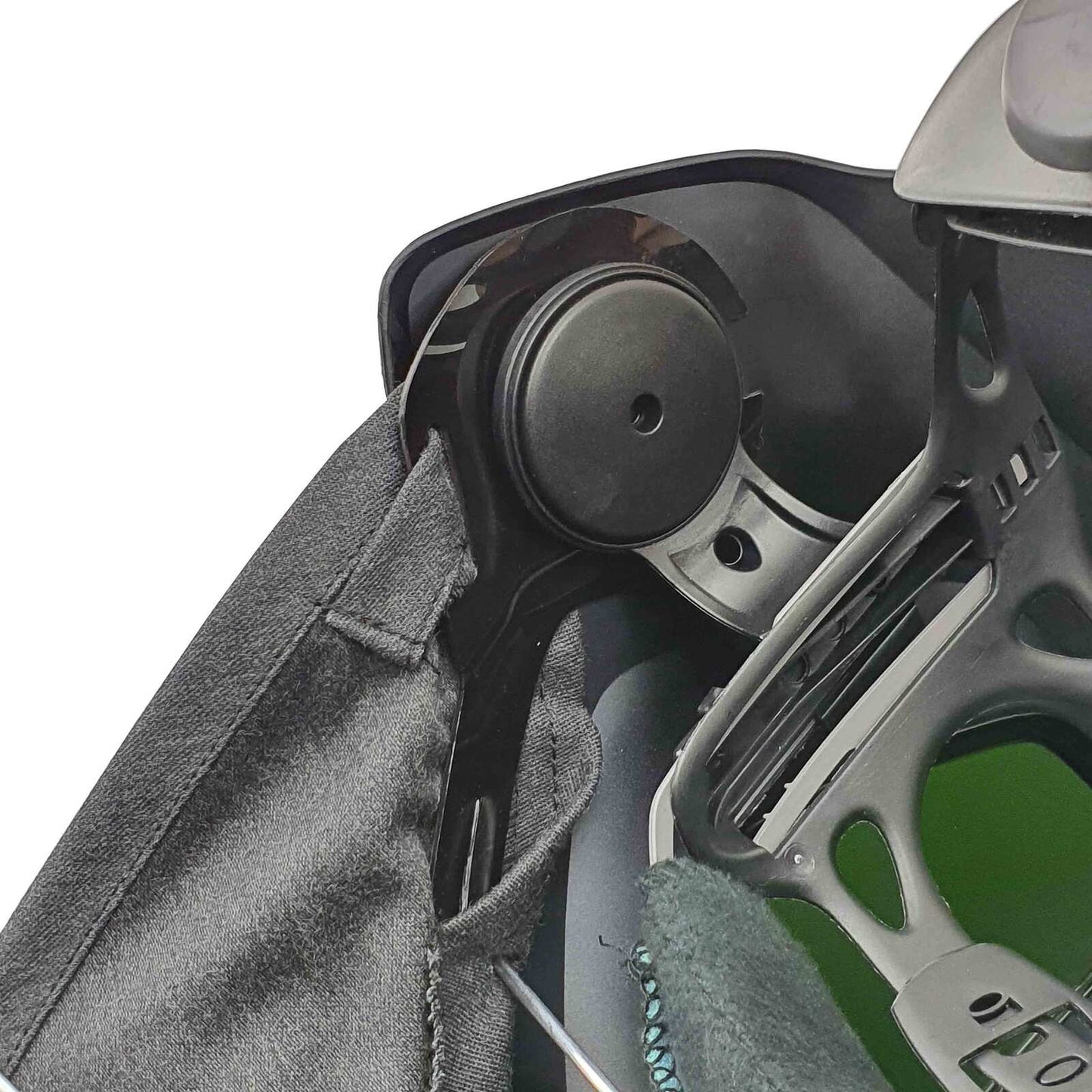 3M Speedglas 9100 Throat Protection – Internal View of Kevlar/Cotton Fabric