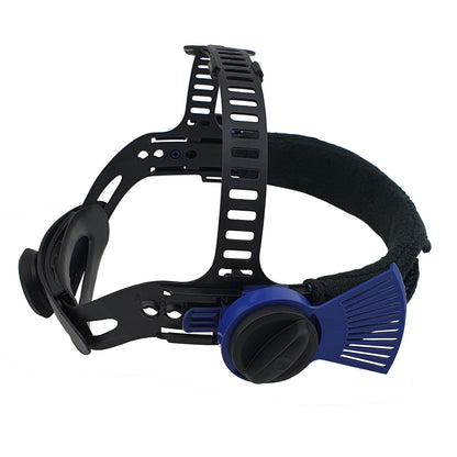3M Speedglas Head Harness 705015 – Side view showing top strap and helmet angle adjustment knob
