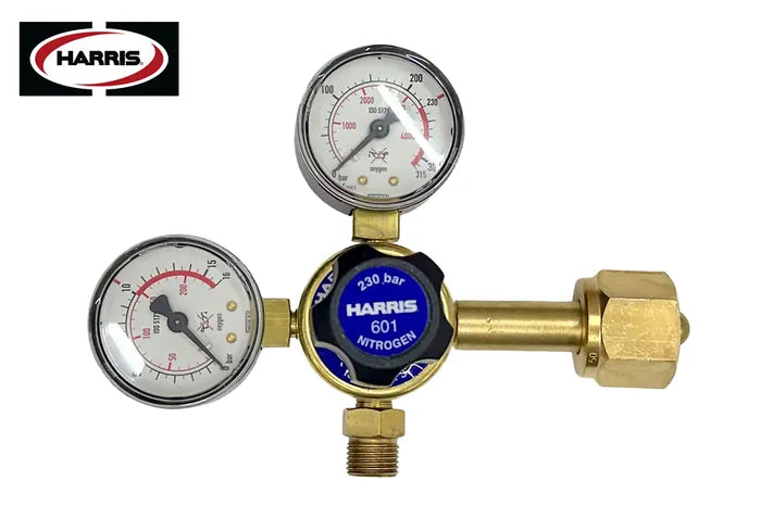 Harris 601 Nitrogen Cylinder Regulator 0-1000kPa Side Inlet (T50)