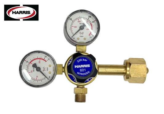 Harris 601 Nitrogen Cylinder Regulator 0-1000kPa Side Inlet 