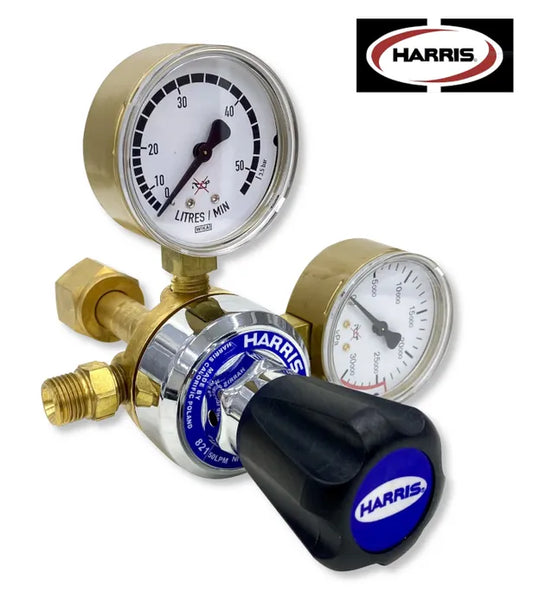 Harris 821 Nitrogen Flow Control Cylinder Regulator 0–50 LPM (Rear Inlet)