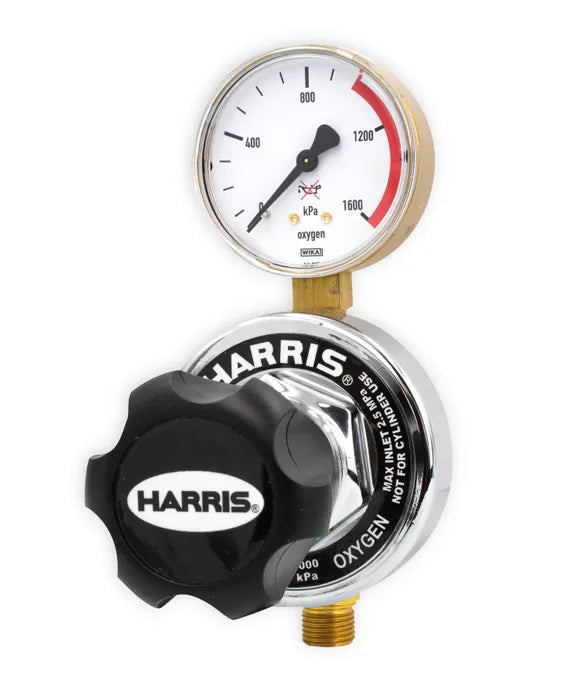 Harris 847 Oxygen Pipeline Regulator 0–1,000 kPa (1/4" NPT-F Rear Inlet)