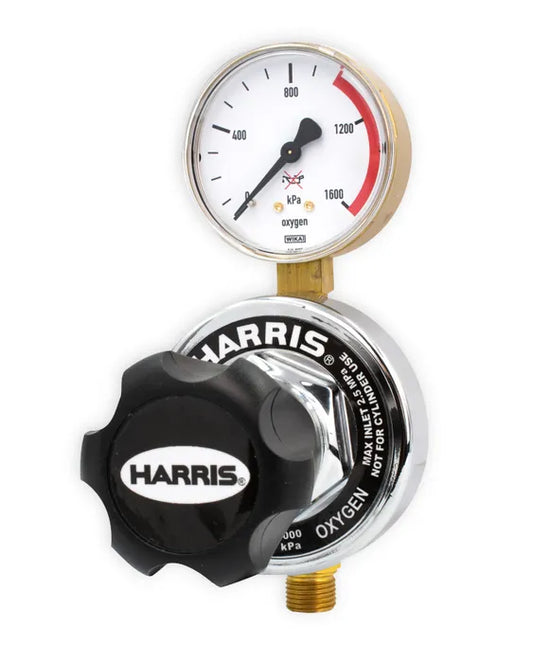 Harris 847 Oxygen Pipeline Regulator 0–1,000 kPa Rear Inlet