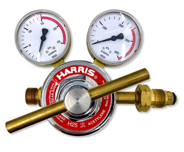 Harris H25 Acetylene Reg 0–150 kPa Side Inlet-High Flow