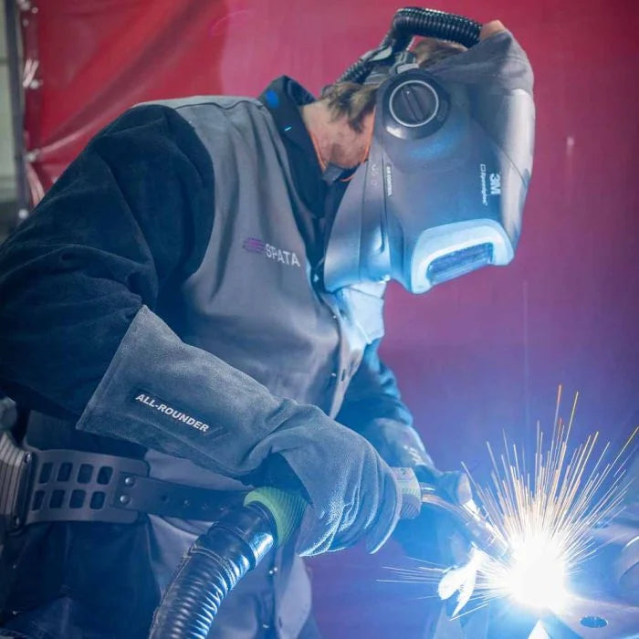 Person welding wearing Spata All Rounder Welding Gloves 