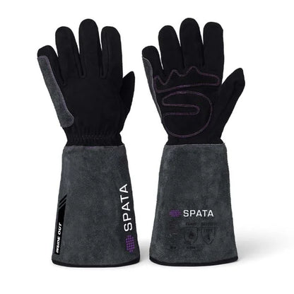Spata inside outside Gloves on a white background 