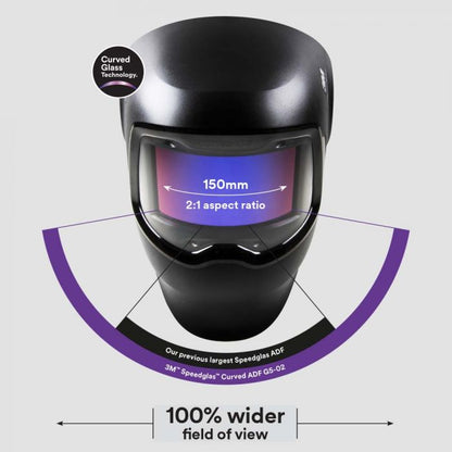 Speedglas G5-02 Welding Helmet front view diagram Product Code 621120