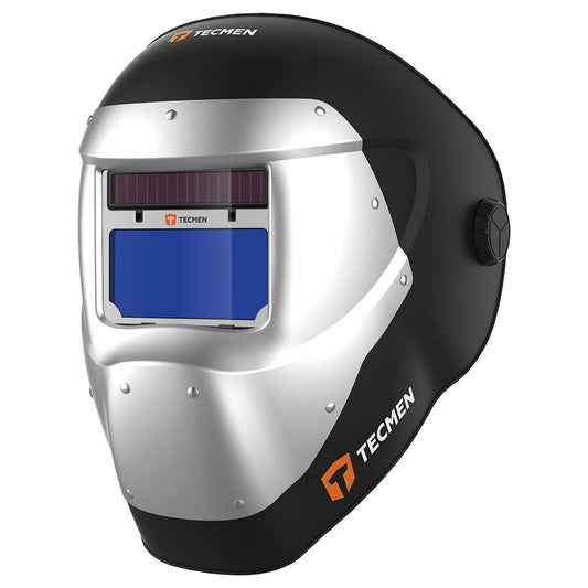 Welding helmet Tecmen 100LW with visible Tecmen branding on a white background