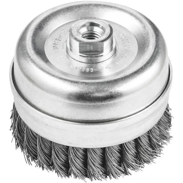Cup Brush Twist Knot Stainless Steel 092mm M14x2