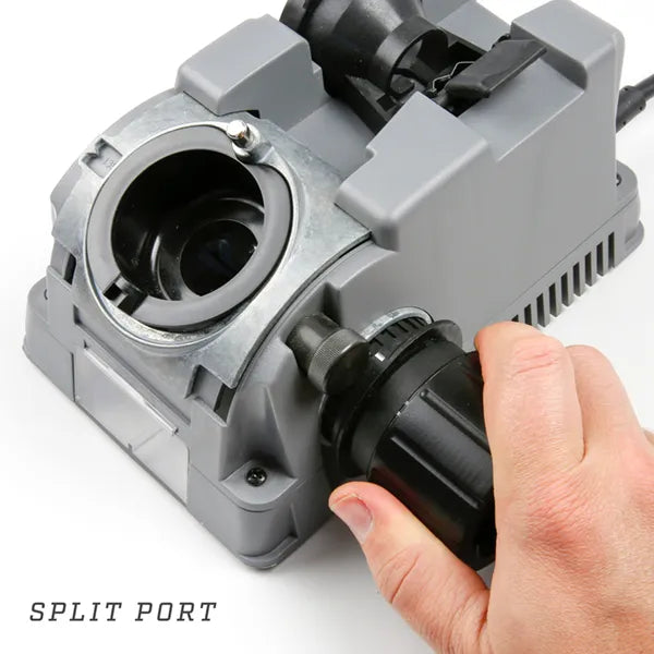 Drill Doctor DD500X Drill Bit Sharpener – Split-Point Port Detail