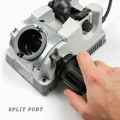 Drill Doctor DD750X Drill Bit Sharpener – Split-Point Port Detail