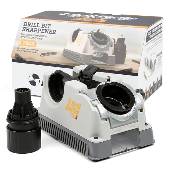 Drill Doctor DD750X Drill Bit Sharpener – Machine with Retail Box