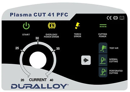 Duralloy CUT41 PFC MV – Front Control Panel and Operational Controls Detail
