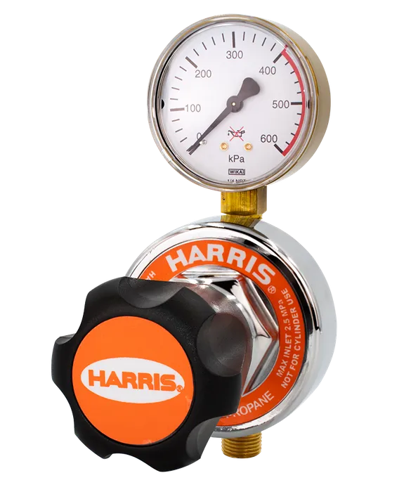 Harris 847 LPG & Natural Gas Pipeline Regulator – 0–400 kPa, 1/4" NPT-F Rear Inlet