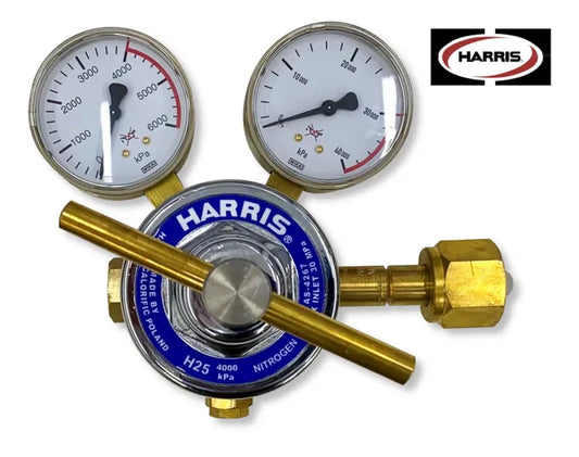 Harris H25 High-Flow Nitrogen Regulator – 0–4,000 kPa T50 Side Inlet, Supercars Approved