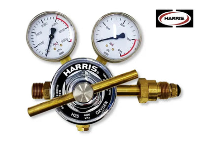 Harris H25 High-Flow Oxygen Regulator – 0–4,000 kPa T10 Side Inlet