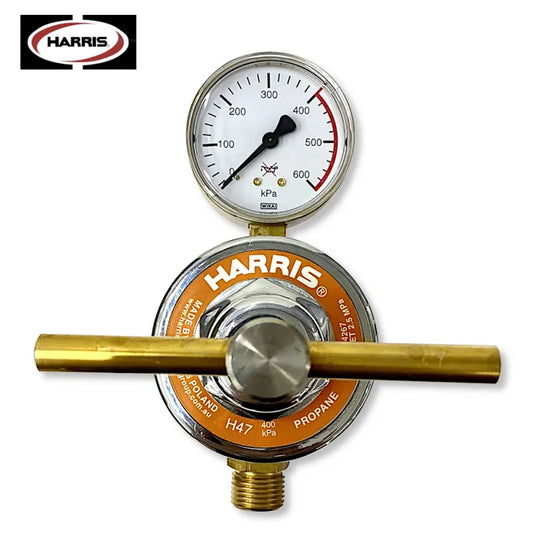 Harris H47 LPG Pipeline Regulator – 0–400 kPa Extra High-Flow, 1/2" LH Rear Inlet