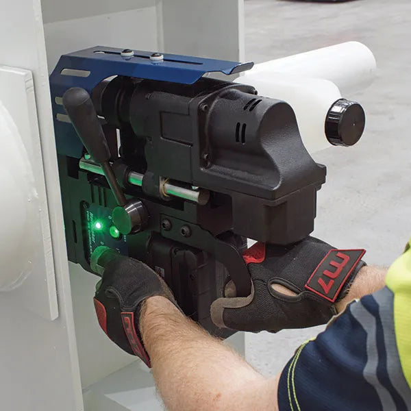 Holemaker Pro35 18V Cordless Magnetic Base Drill – cordless drilling on site