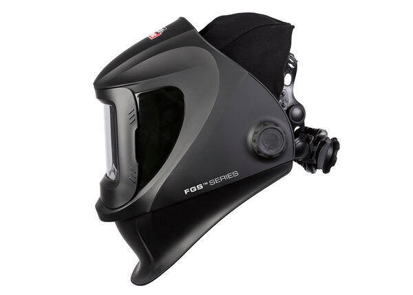 Lincoln Viking 3250D FGS Black  welding helmet side view 