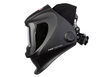 Lincoln Viking 3250D FGS Black  welding helmet side view 
