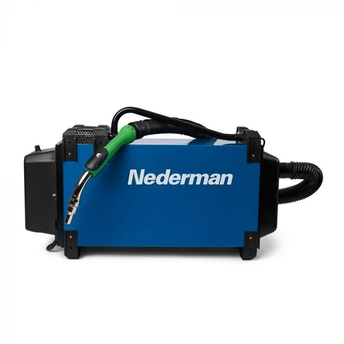 Nederman 860 Translas 400A on-gun fume extraction kit – hero view with portable unit