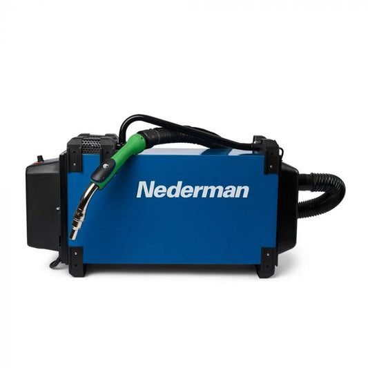 Nederman 860 Translas 400A on-gun fume extraction kit – hero view with portable unit