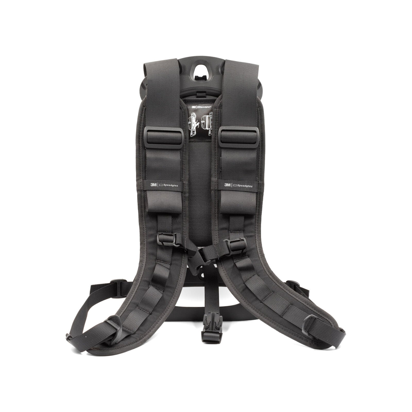 3M Speedglas Adflo Heavy-Duty PAPR Backpack 954015HD – Close-Up of Shoulder Straps and Padding