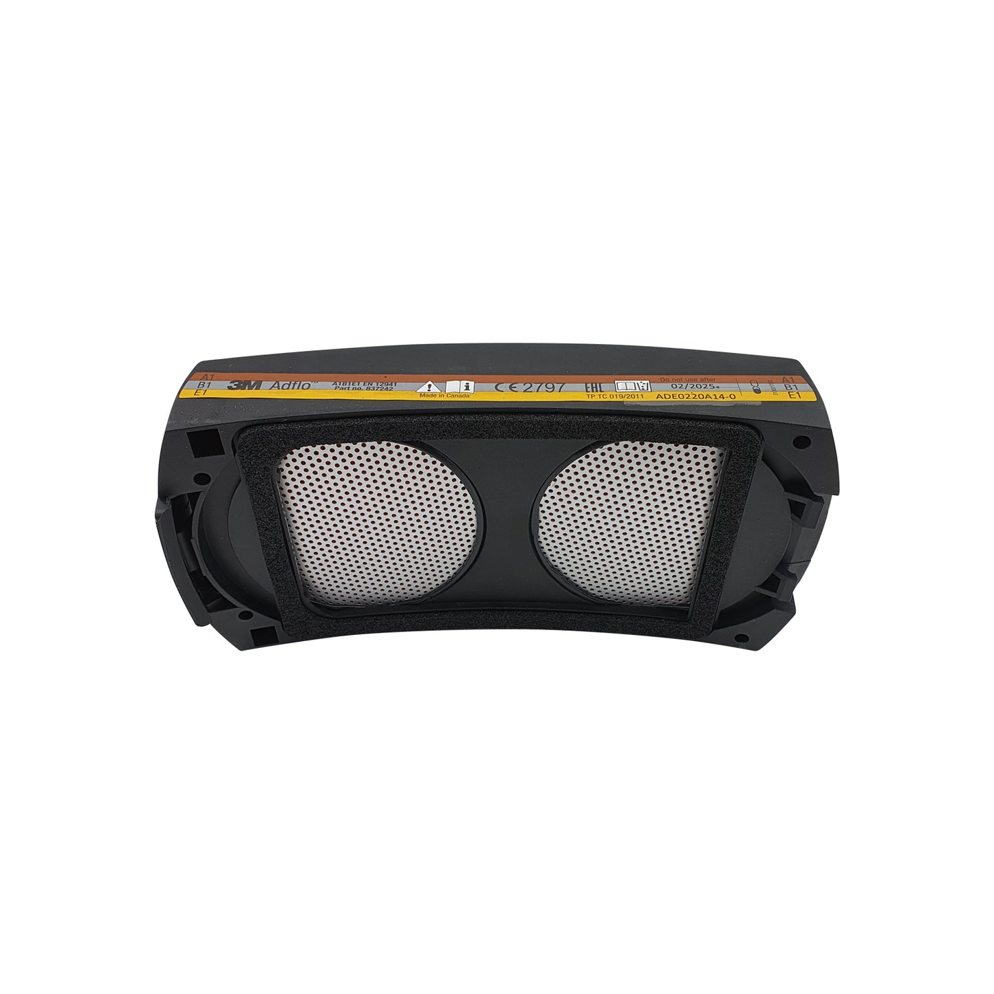 3M Speedglas Adflo OV/AG Filter 837242 – Rear View Showing Connection Point and Filter Back