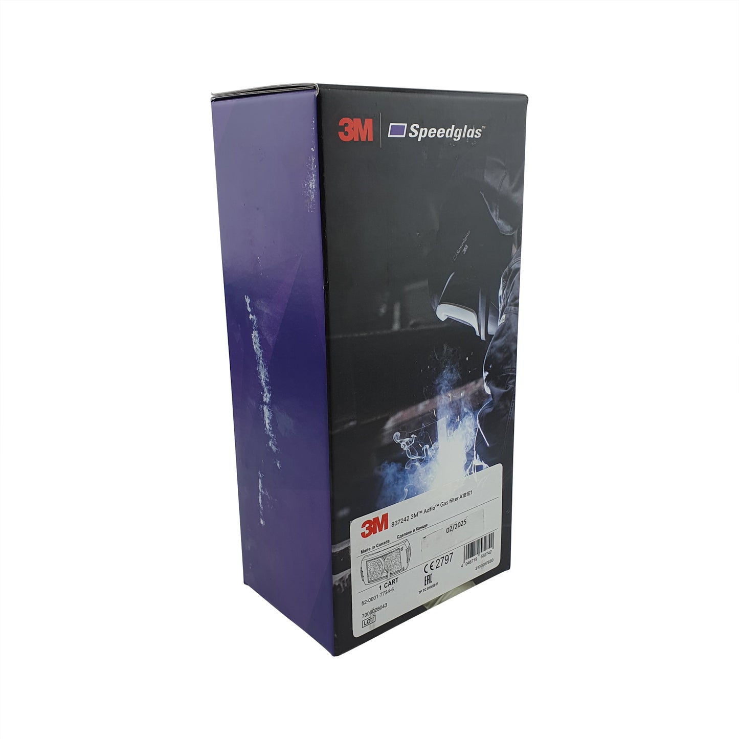 3M Speedglas Adflo Organic Vapour & Acid Gas Filter 837242 – Product in Retail Packaging