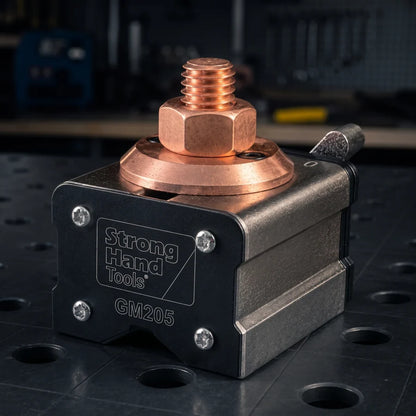 Strong Hand PowerBase Grounding Magnet GM205 – Back View Showing Product Code Label